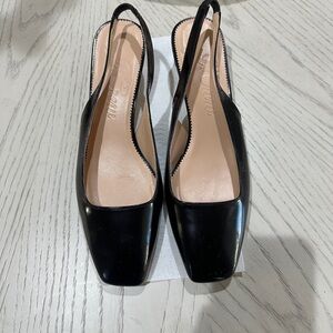 Elegant Black Slingback Women's Shoes